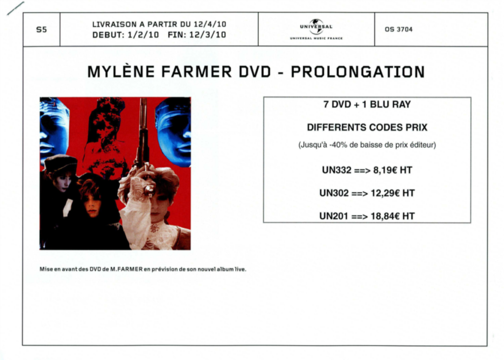 Bon de Précommande – 7DVD&1 blu ray prolongation réédition 2010 – France