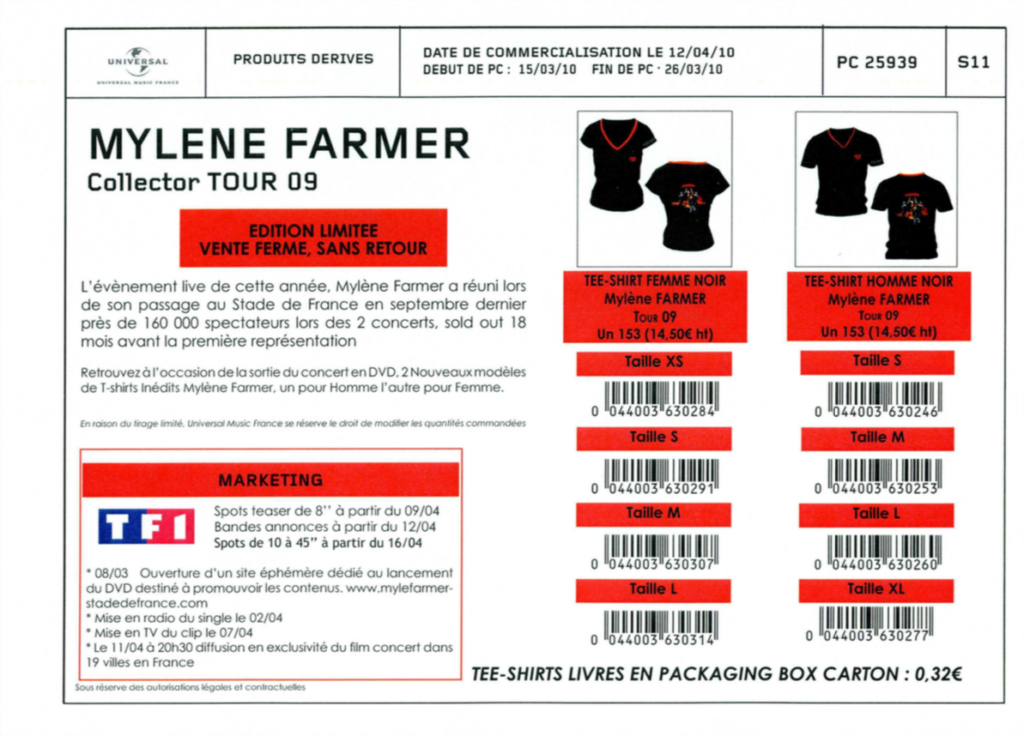 Bon de Précommande – Stade de France Merchandising – France