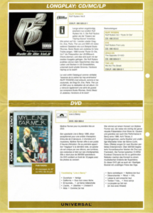 Feuillet Promo – DVD Live à Bercy – Suisse