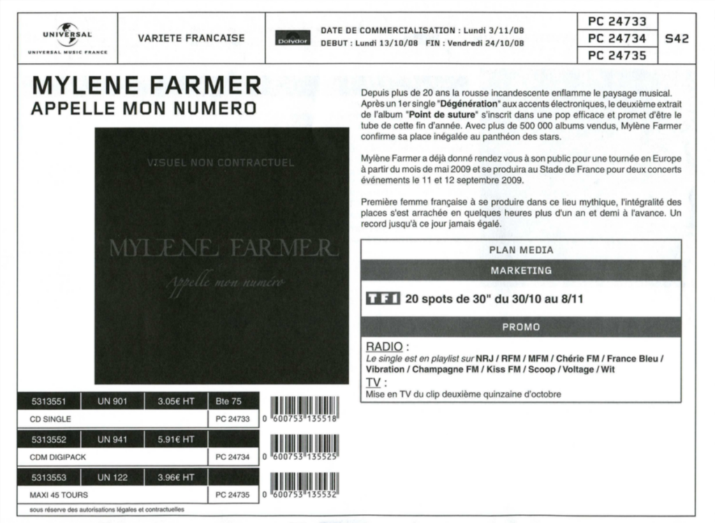 Bon de Précommande – Appelle mon numéro – France