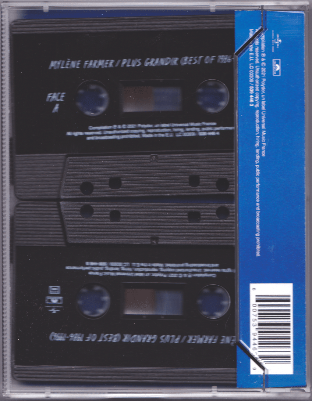 Plus Grandir Bestof K7 audio France Référentiel Mylène Farmer ATAXIE