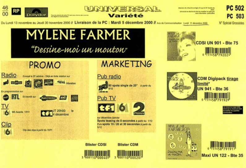 Bon de Précommande – Dessine-moi un mouton – France