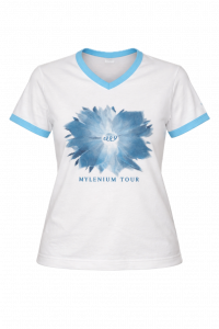 T-shirt skinny Fleurs – Mylènium Tour – France
