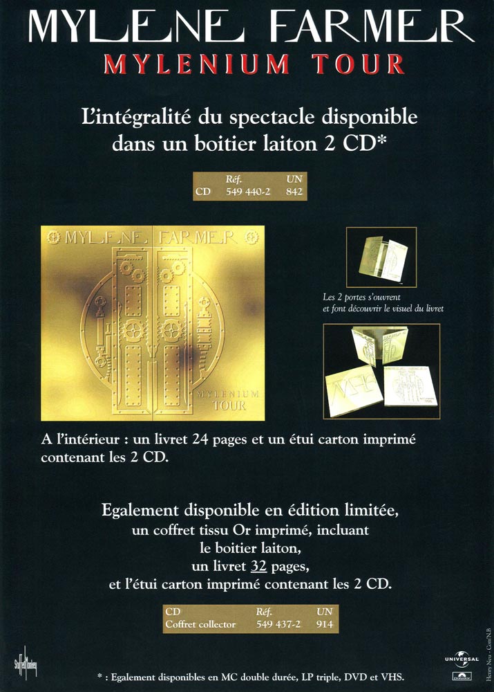 Feuillet promo Laiton – Mylenium Tour – France