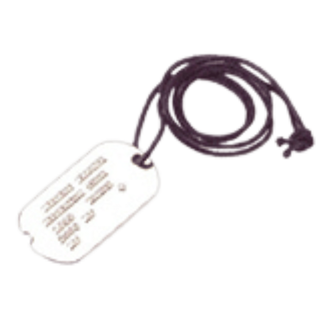 Pendentif plaques « GI » – Mylènium Tour – France