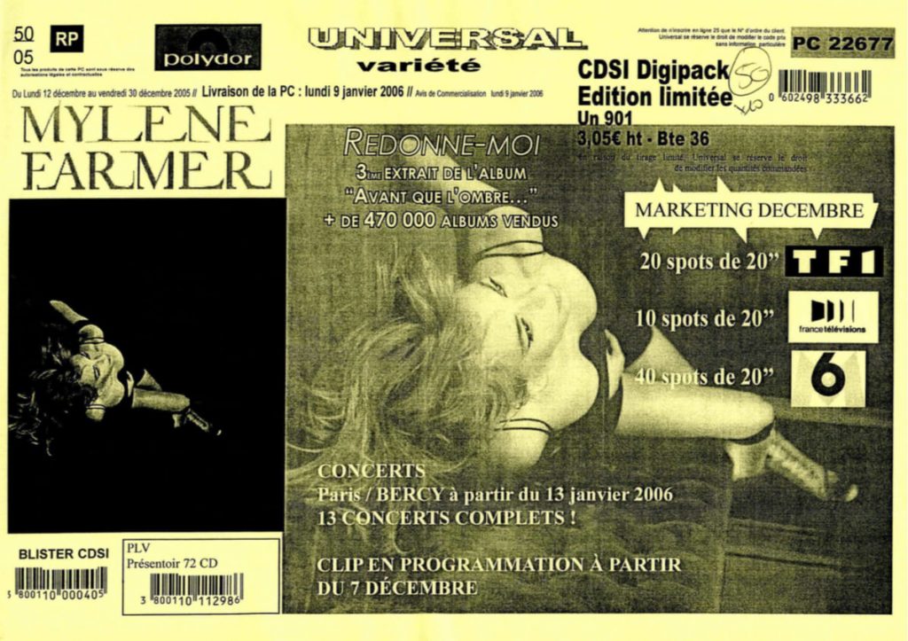 Bon de Précommande – Redonne-Moi – France