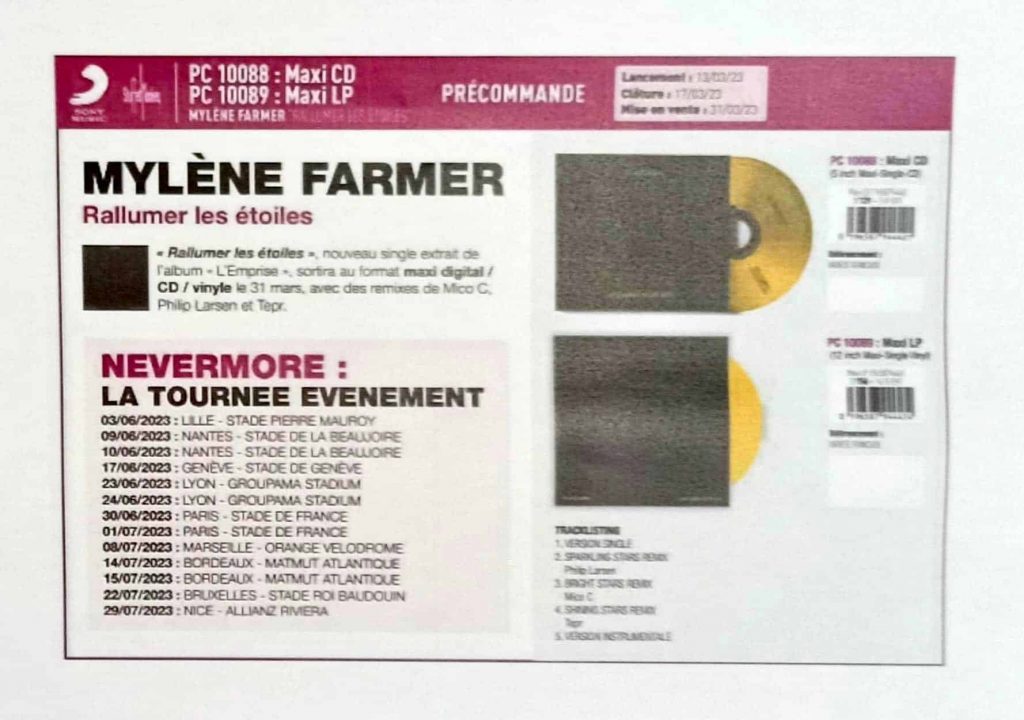 Bon de Précommande – Rallumer les étoiles – France