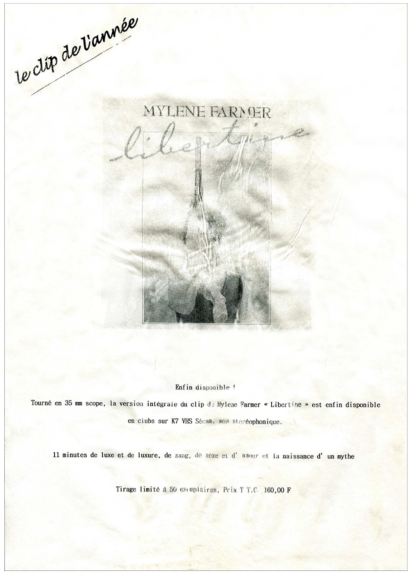 Feuillet Promo – Libertine VHS Club – France