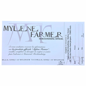 Flyer Merchandising – Mylènium Tour