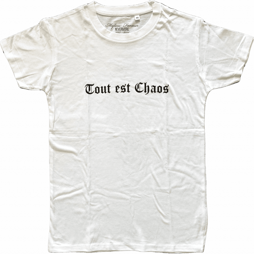 T-shirt blanc Chaos – Nevermore – France