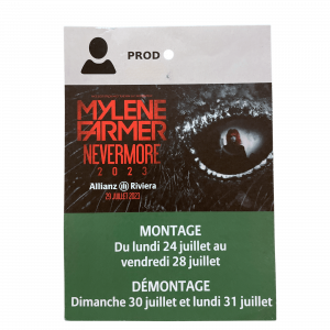 Accréditation Nice Montage-démontage – Nevermore 2023 – France