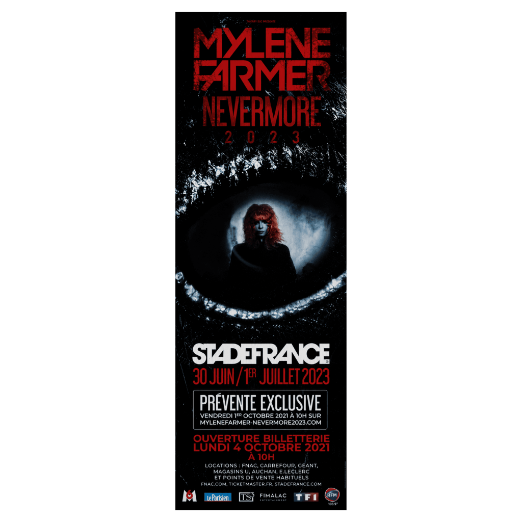 AFFICHE Prévente – Nevermore 2023 Stade de france 120 x 350 – France