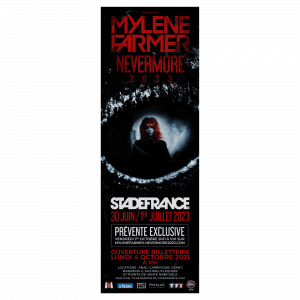 AFFICHE Prévente – Nevermore 2023 Stade de france 120 x 350 – France