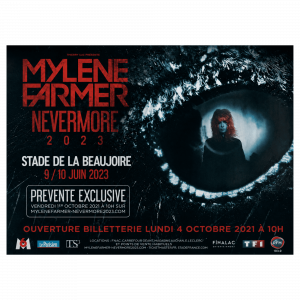 AFFICHE Prévente – Nevermore 2023 Stade de la Beaujoire 3M x 4M- France