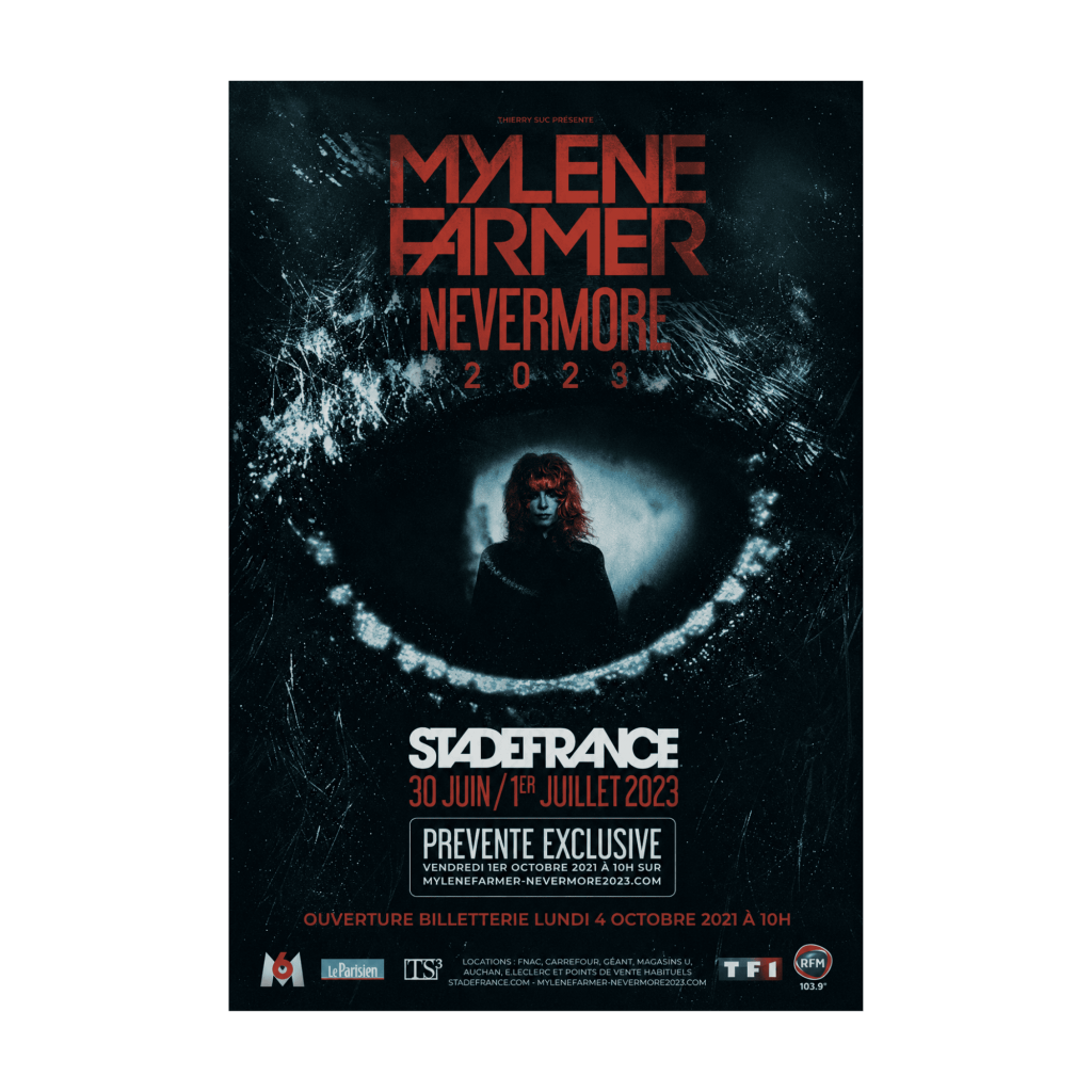 AFFICHE Prévente – Nevermore 2023 Stade de france 120 x 176 – France
