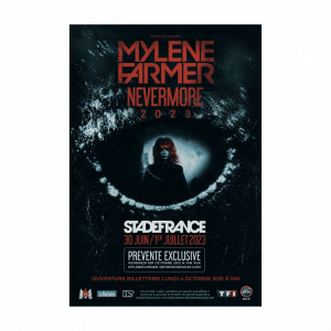 AFFICHE Prévente – Nevermore 2023 Stade de france 120 x 176 – France